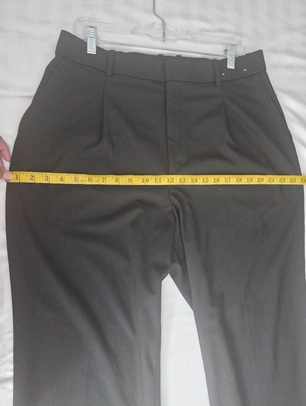 XL Classic Wide-Leg Dress Pants - Black - Picture 9 of 14